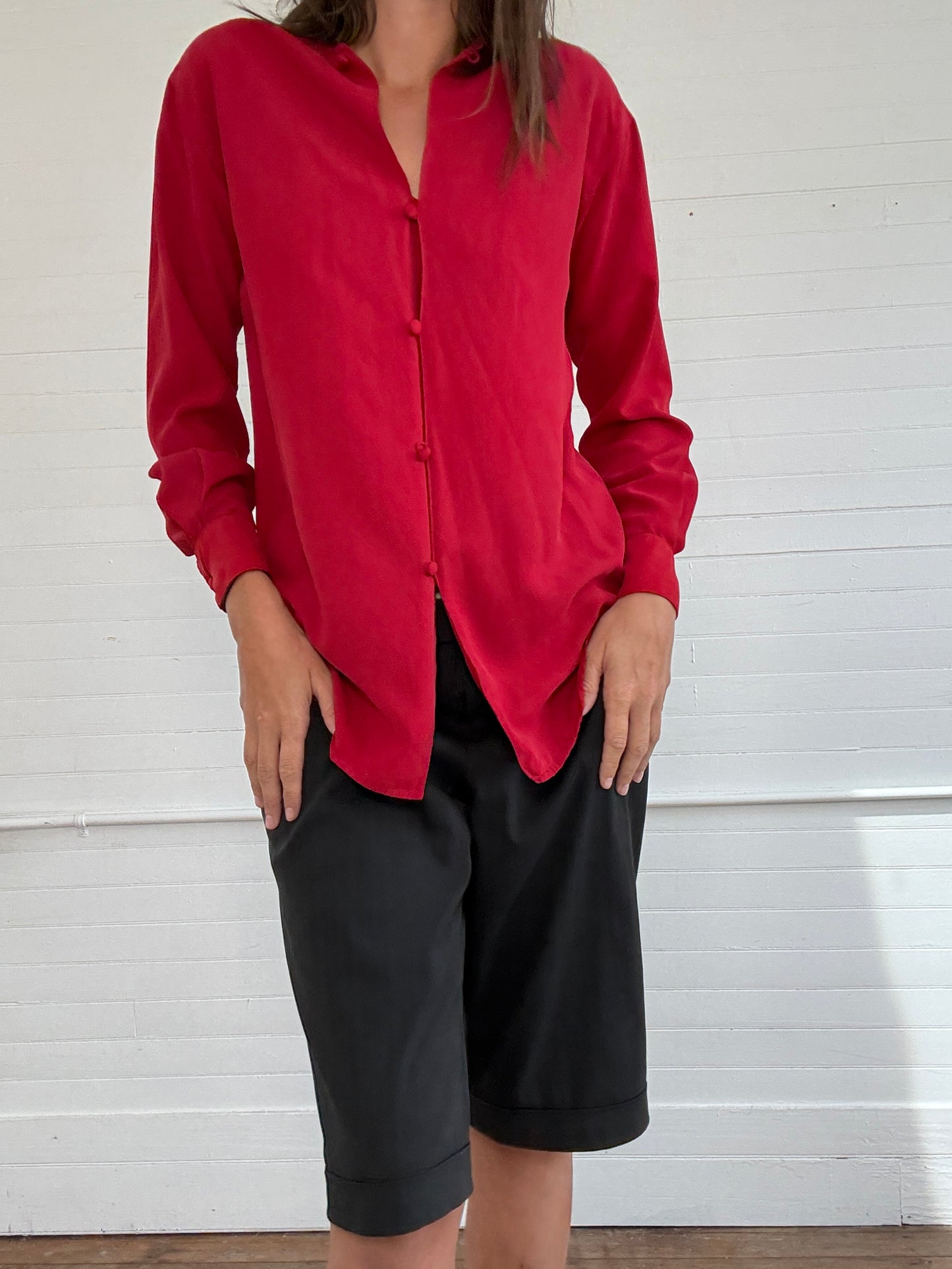 Vintage Henri Bendel Red Blouse