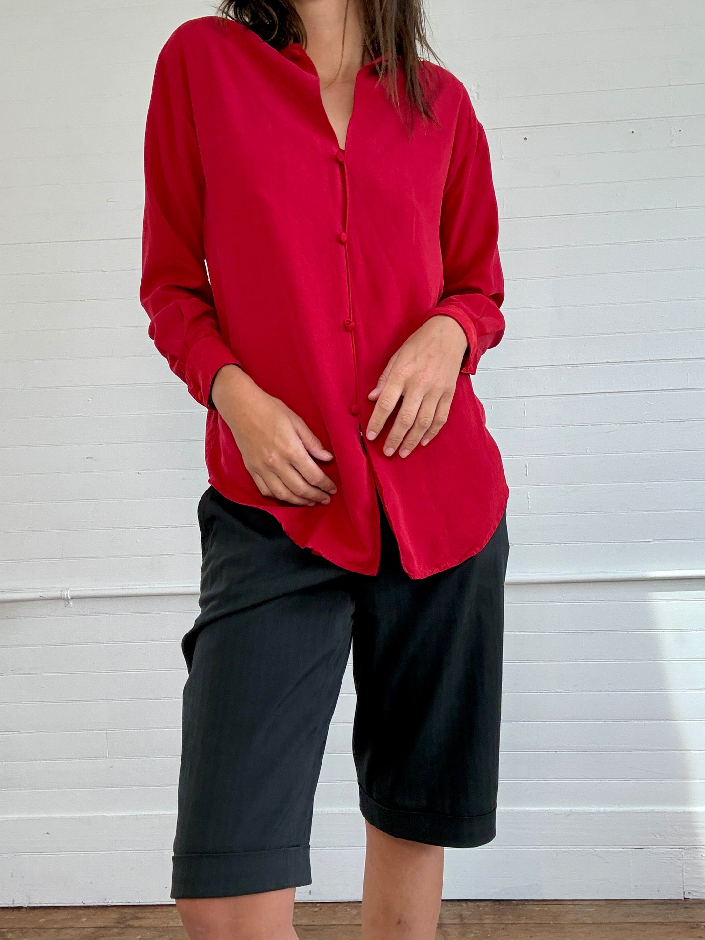 Vintage Henri Bendel Red Blouse