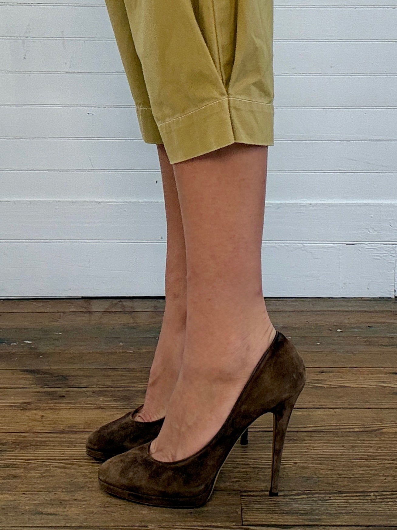 Vintage Casadei Brown Suede Pumps