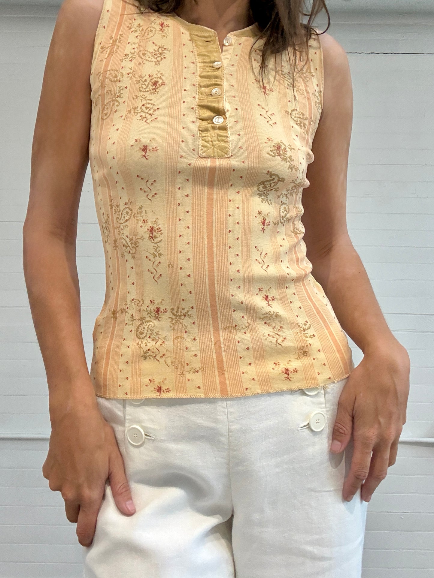 Pre-Loved Ralph Lauren Purple Label Paisley Tank Top