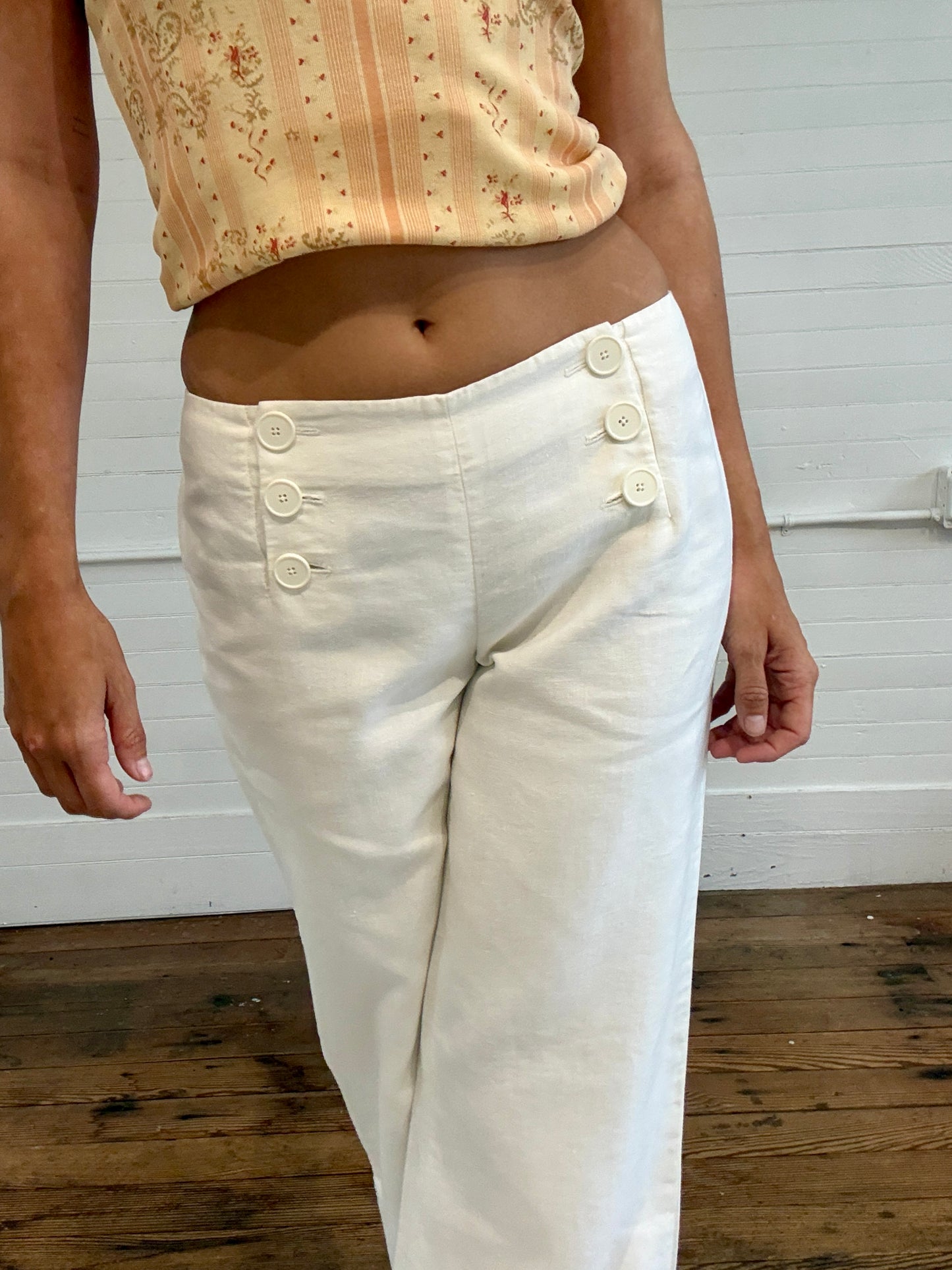 Pre-Loved Ralph Lauren Black Label White Trousers