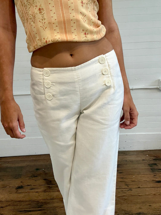 Pre-Loved Ralph Lauren Black Label White Trousers