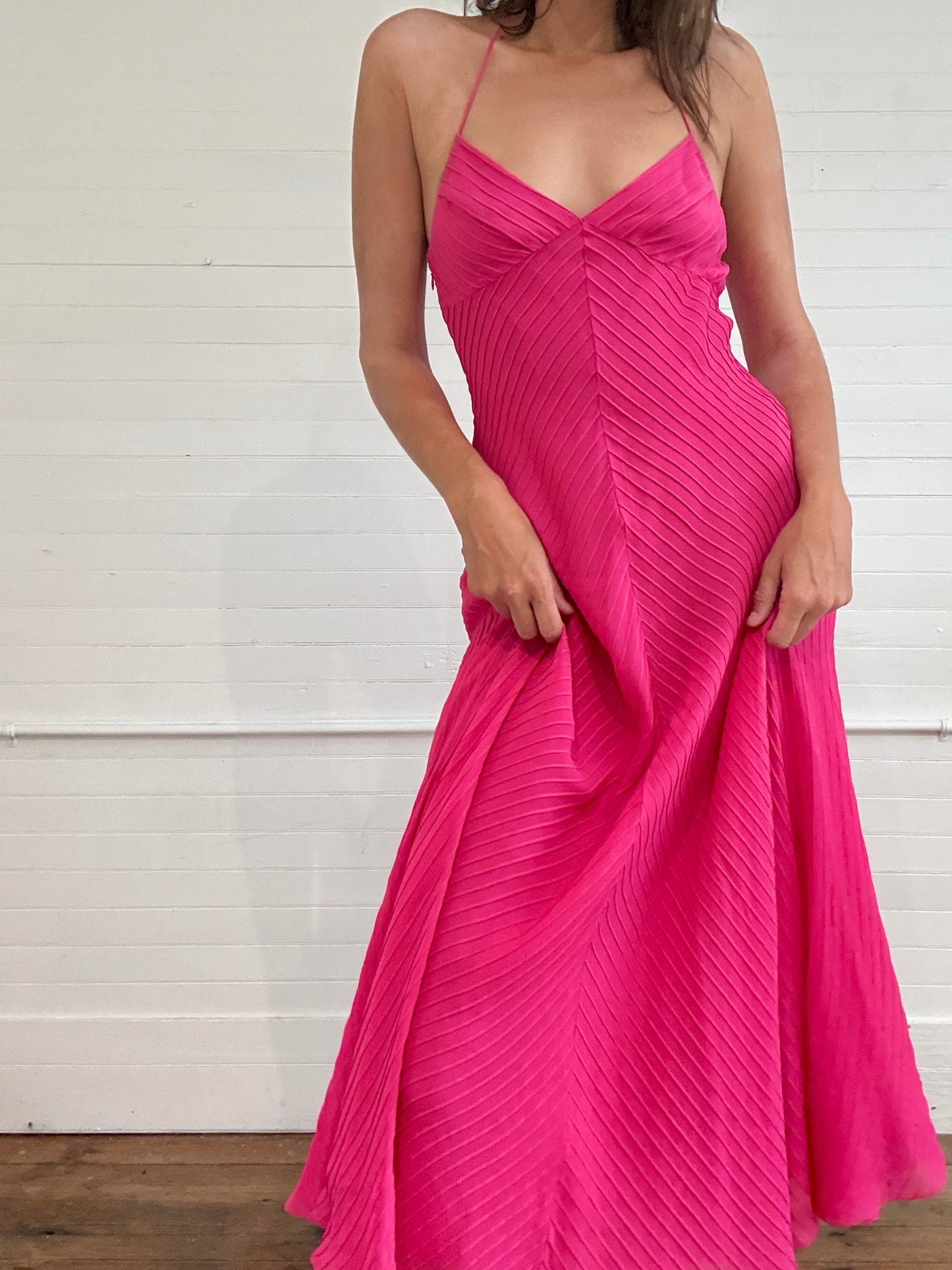 Pre-Loved Ralph Lauren Purple Label Silk Pink Dress