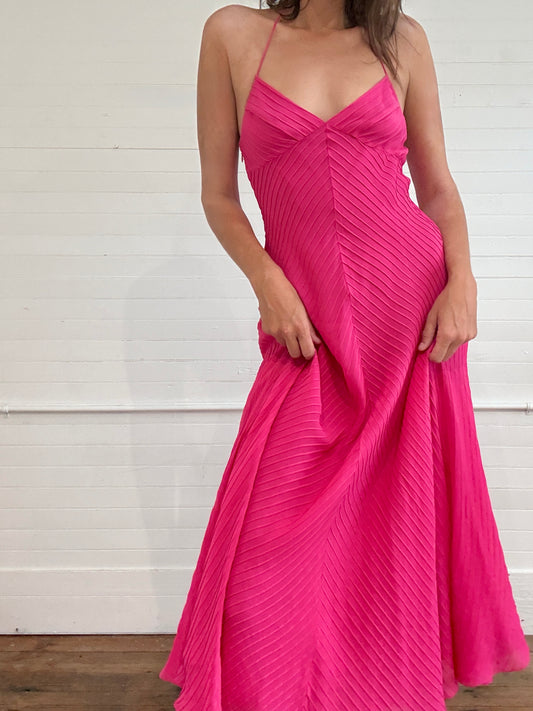 Pre-Loved Ralph Lauren Purple Label Silk Pink Dress