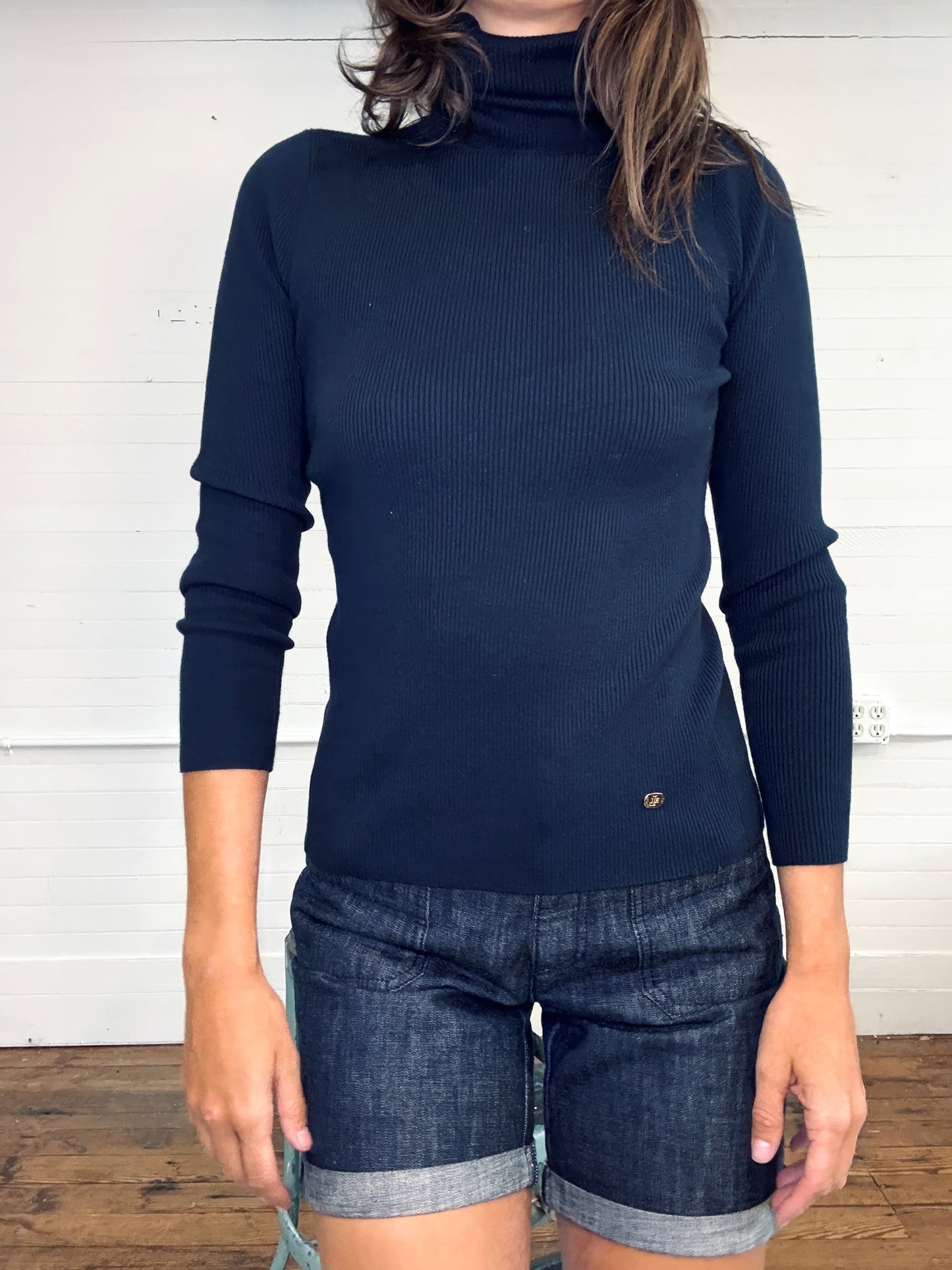 Pre-Loved Lauren Ralph Lauren Navy Blue Turtleneck Sweater