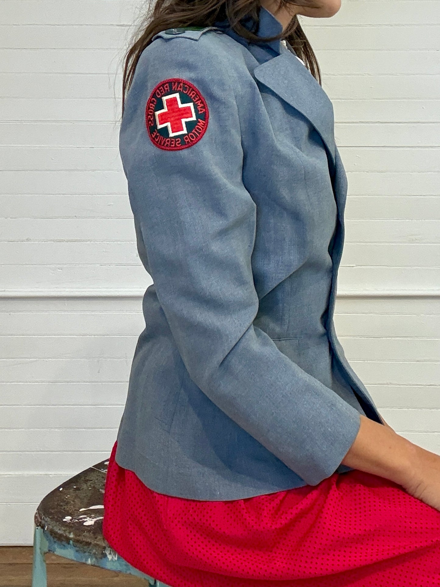 Vintage WWII American Red Cross Military Jacket