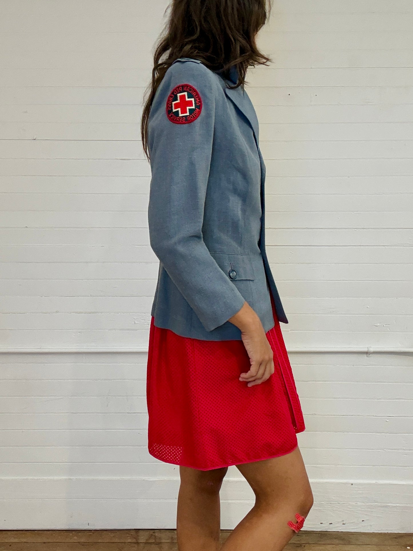 Vintage WWII American Red Cross Military Jacket