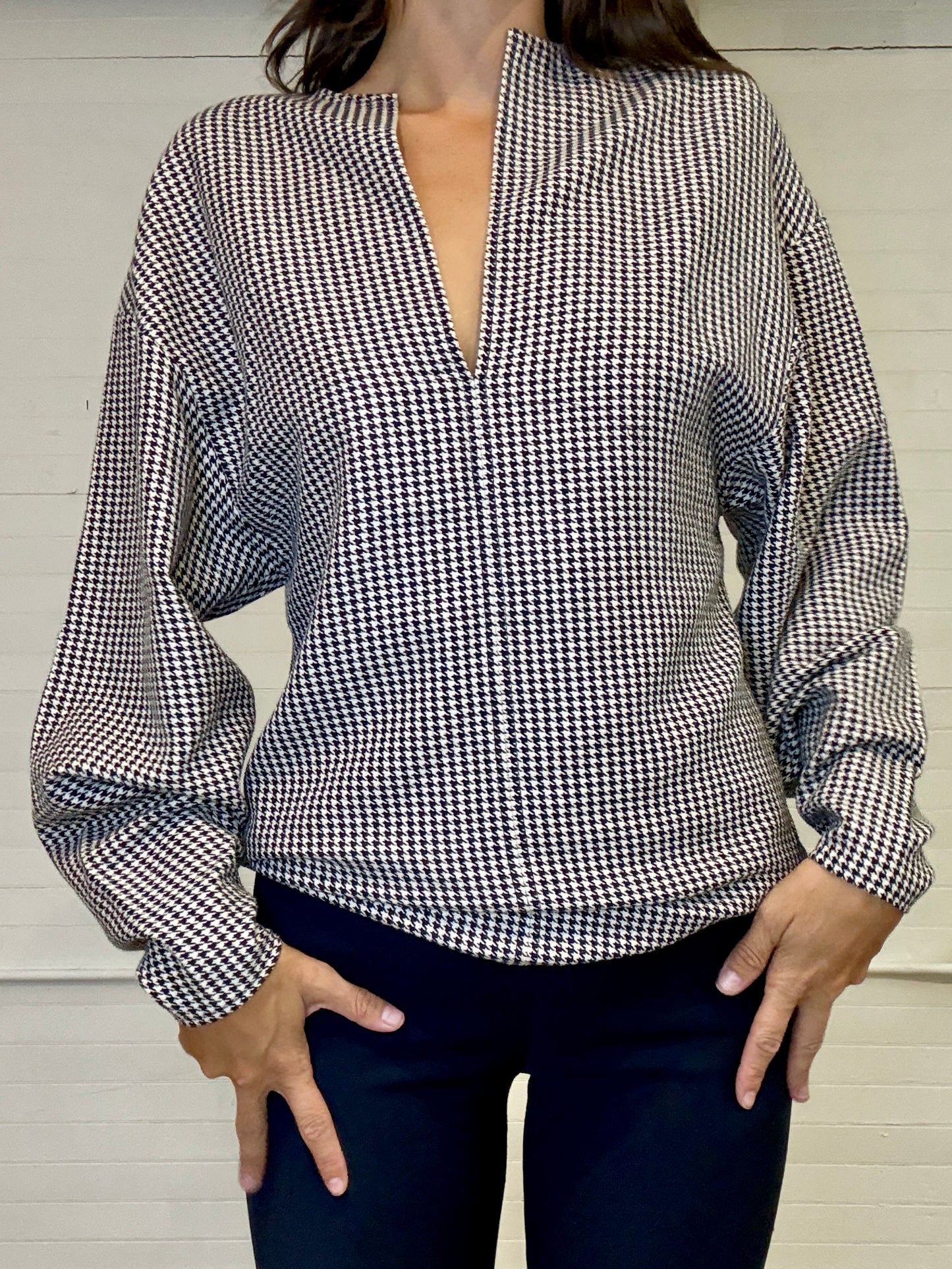 Vintage Ralph Lauren Purple Label Gingham Sweater