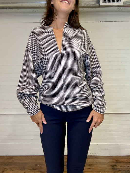 Vintage Ralph Lauren Purple Label Gingham Sweater