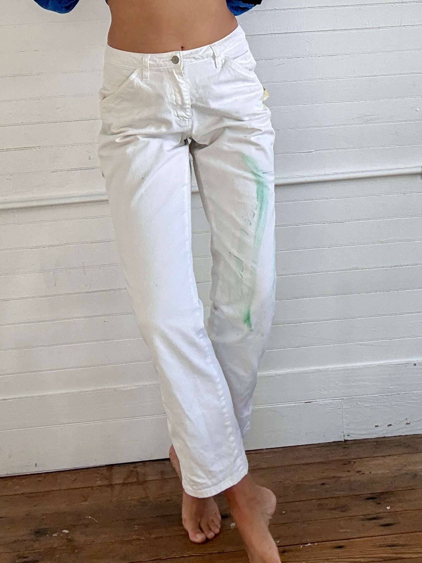 Pre-Loved Dickies White Painters Pants