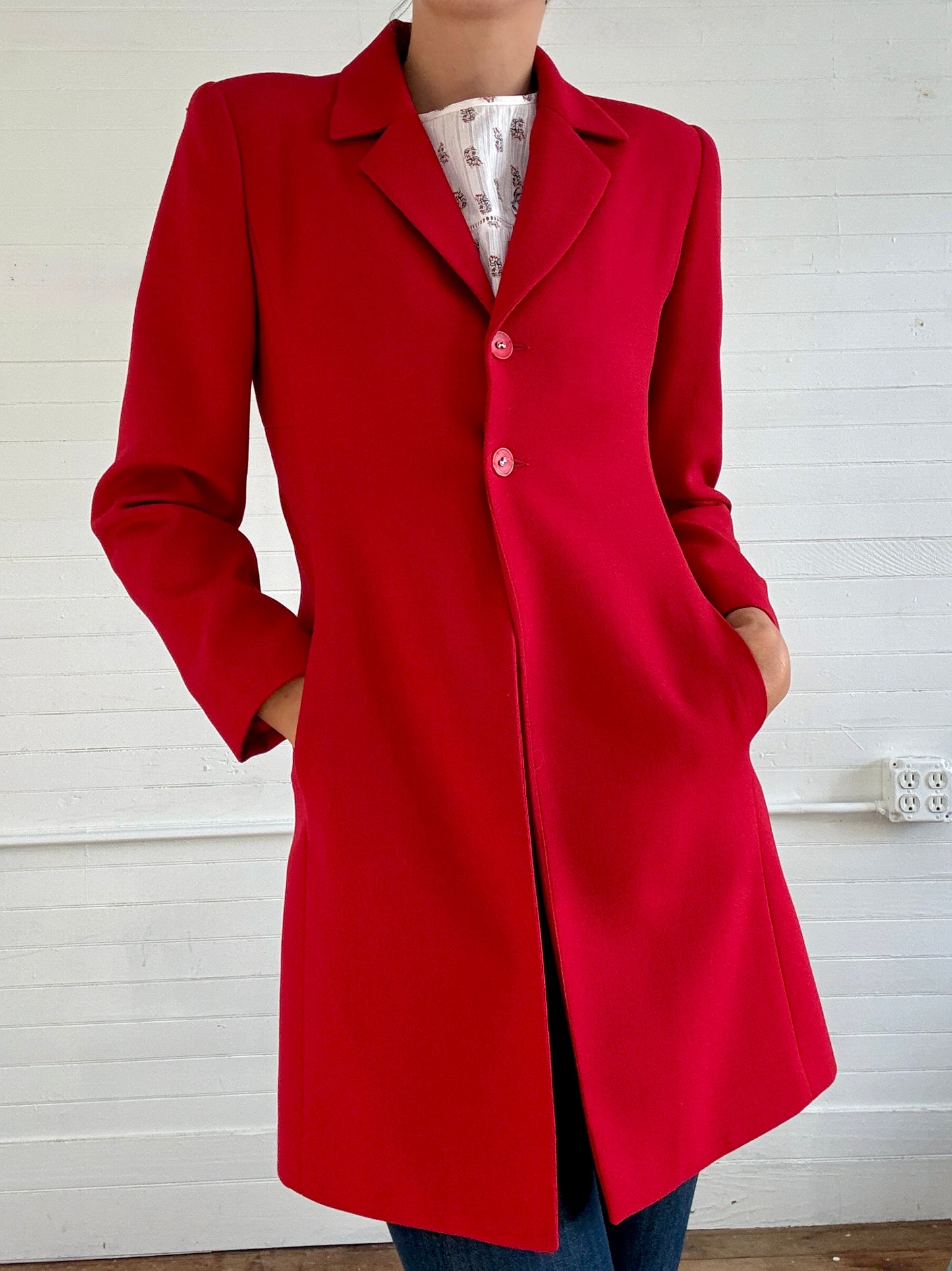 VIntage Harvé Benard Red Coat