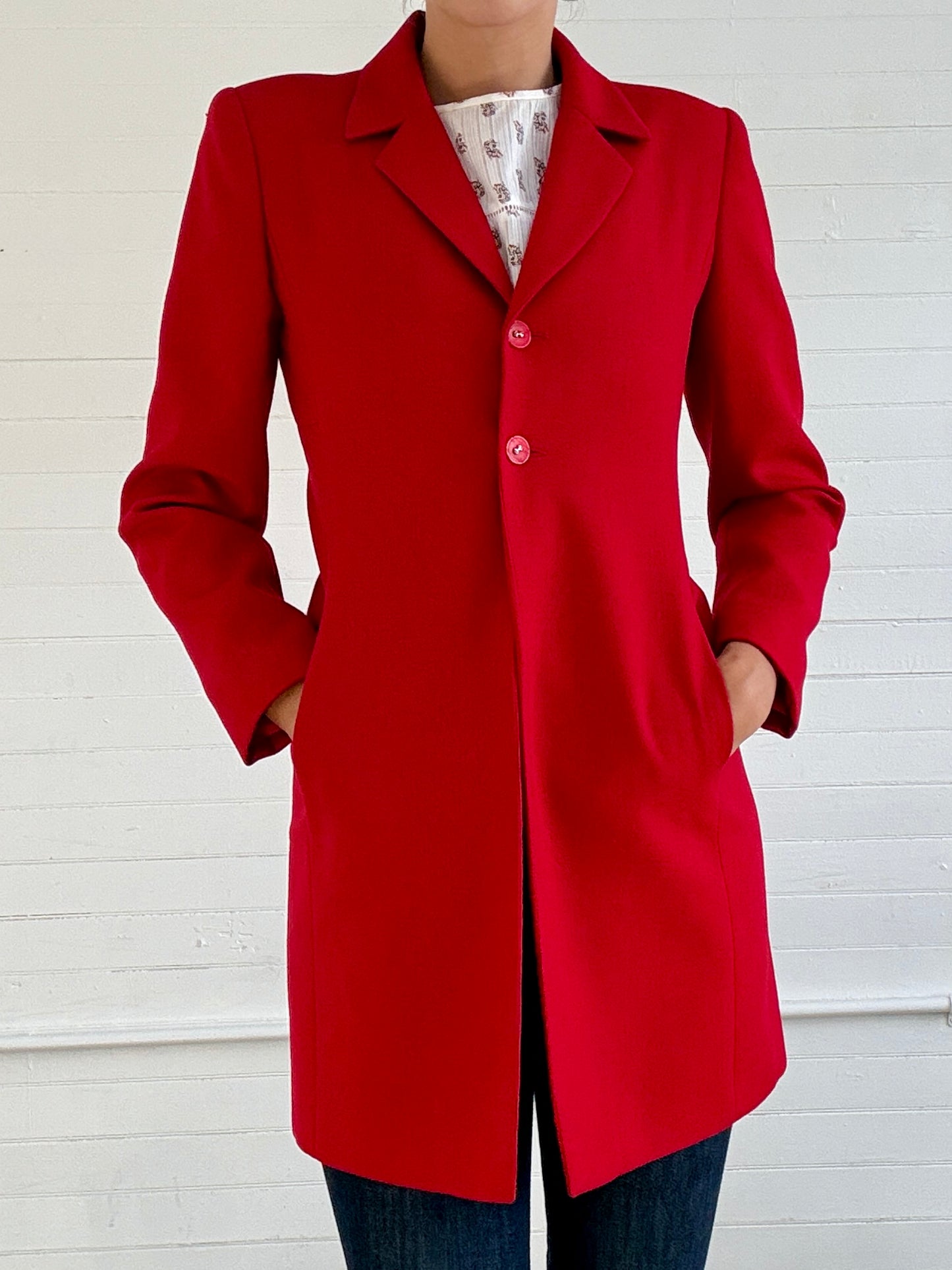 VIntage Harvé Benard Red Coat