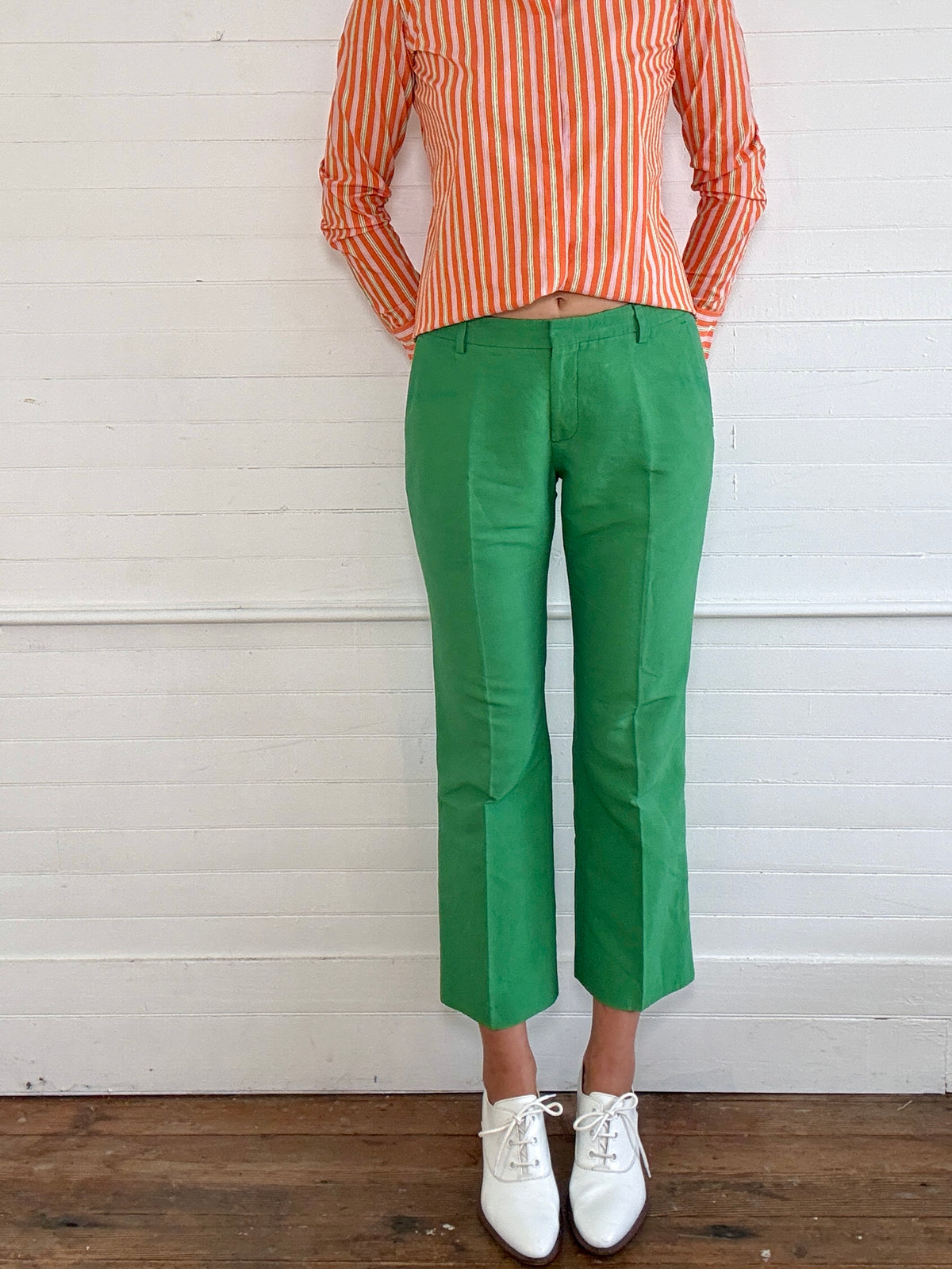 Vintage Dries Van Noten Green Pants