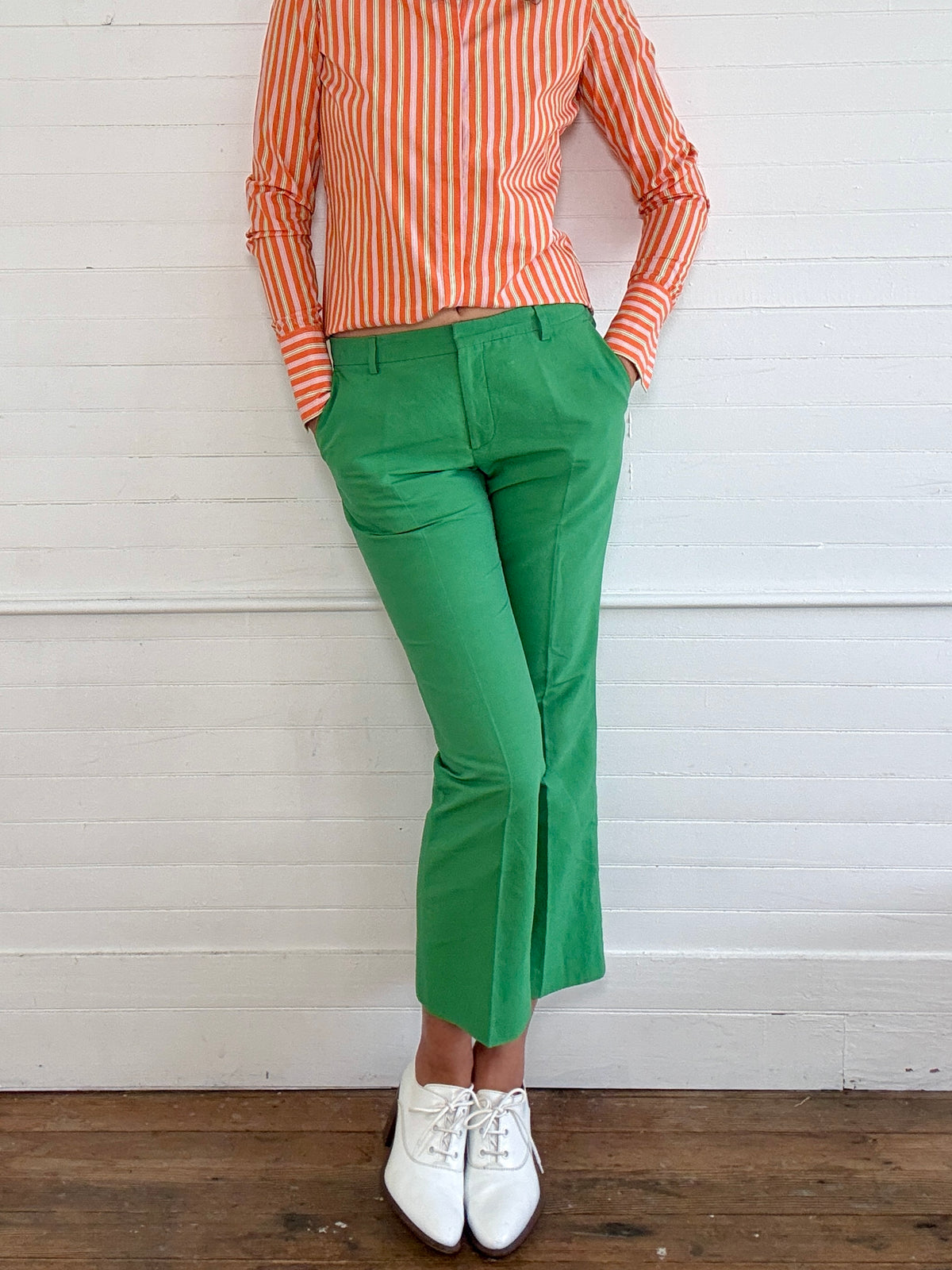 Vintage Dries Van Noten Green Pants