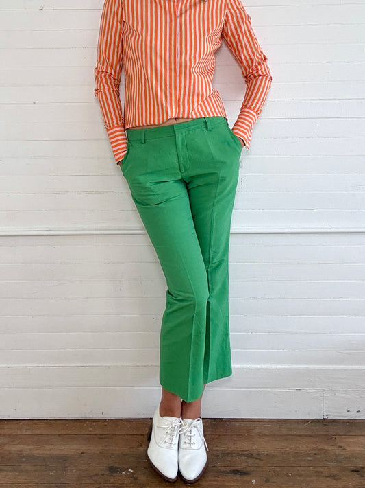 Vintage Dries Van Noten Green Pants
