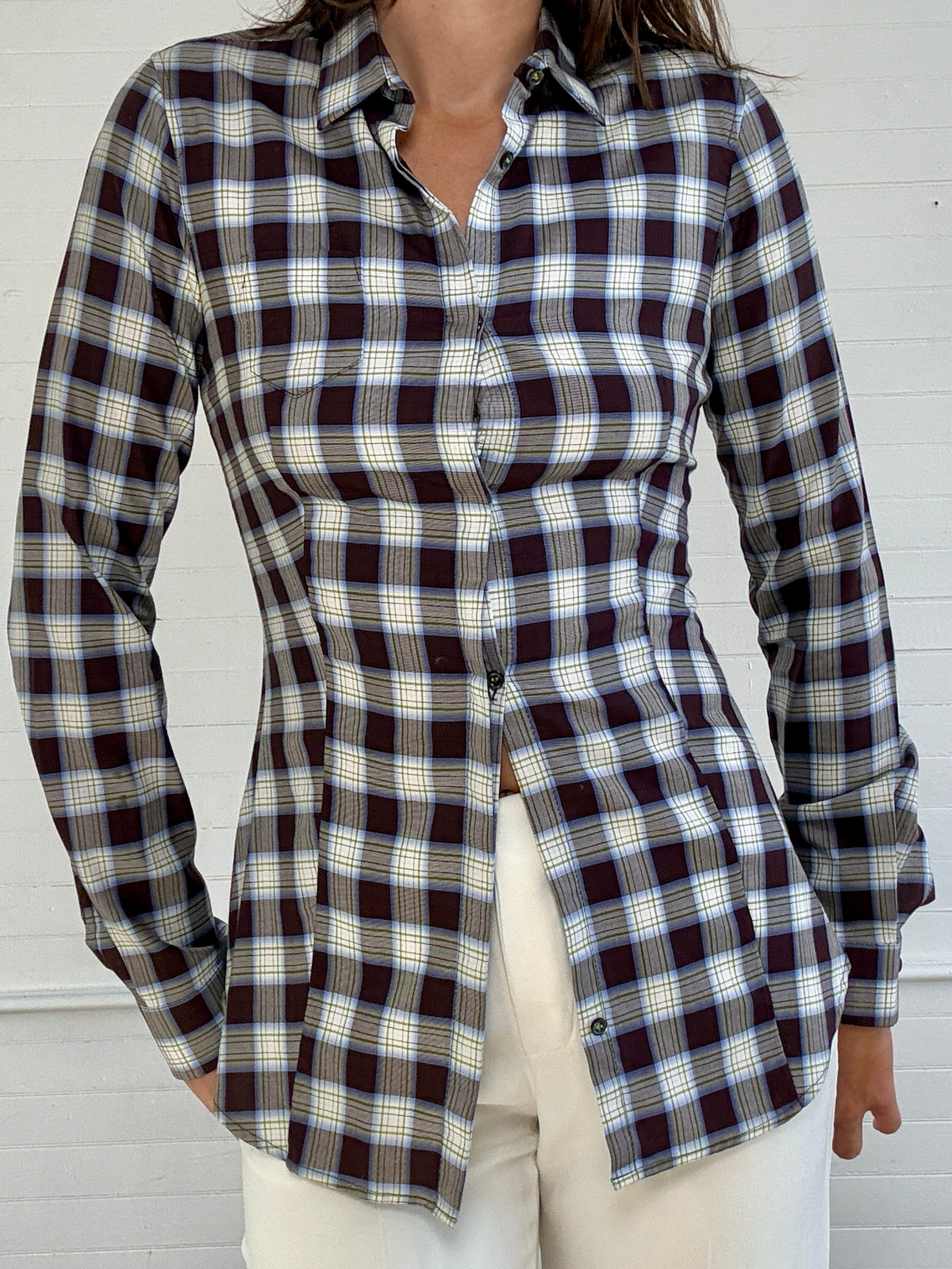 Vintage DSqaured2 Plaid Top