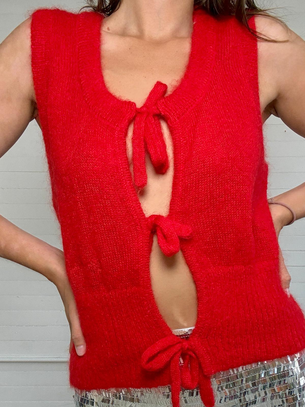 Pre-Loved Ganni Red Sweater Vest