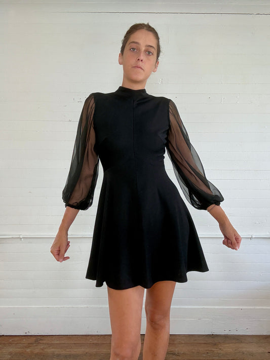 Vintage Black Mini Dress
