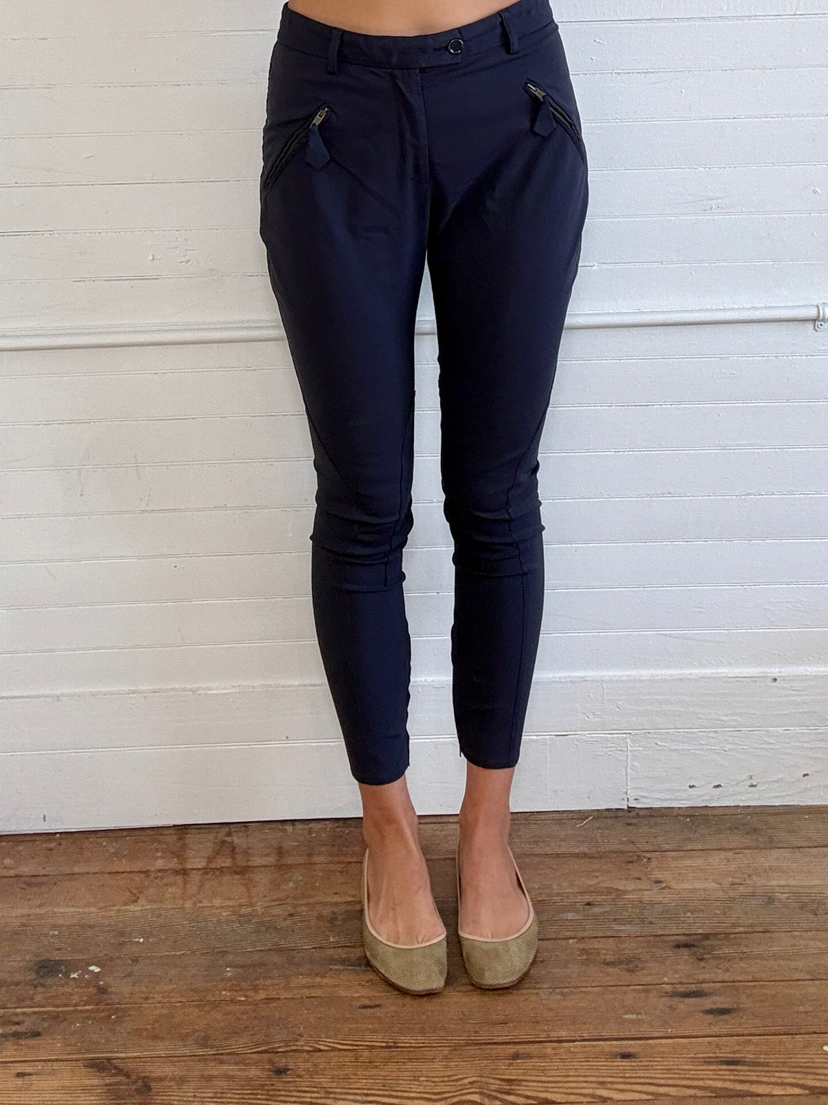 Vintage Moschino Navy Blue Jodhpur Pants