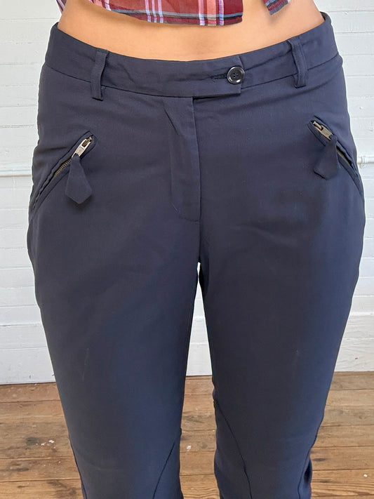 Vintage Moschino Navy Blue Jodhpur Pants