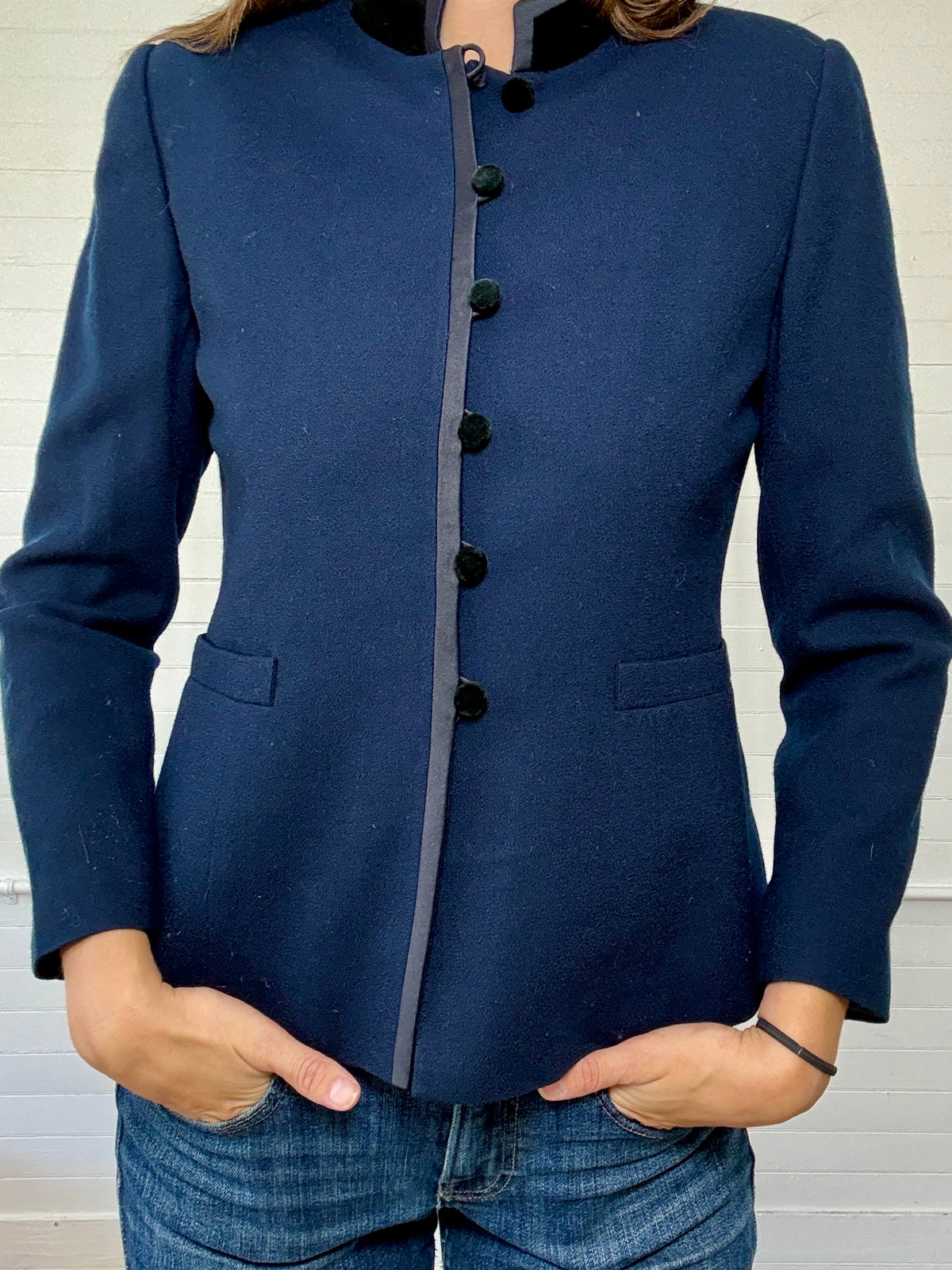 Vintage Kasper Navy Military Jacket