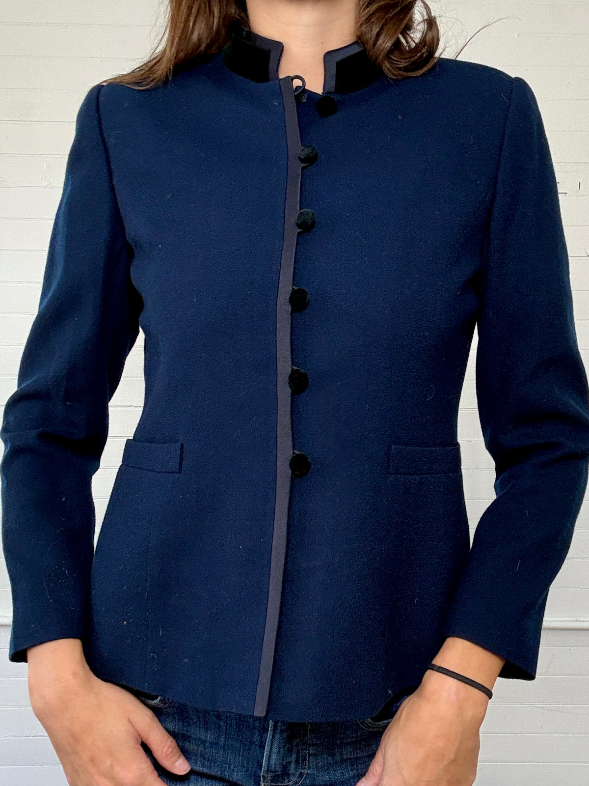 Vintage Kasper Navy Military Jacket
