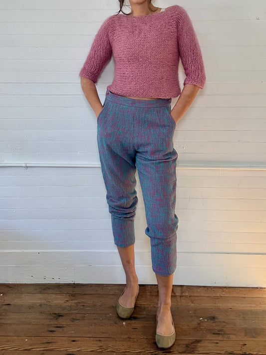 Pre-Loved Rachel Comey Blue and Pink Tweed Pants