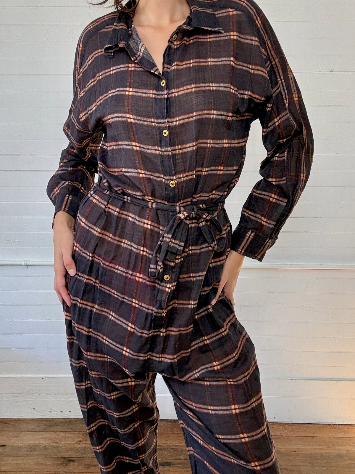 Vintage Isabel Marant Plaid Jumpsuit