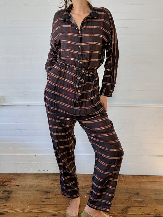 Vintage Isabel Marant Plaid Jumpsuit