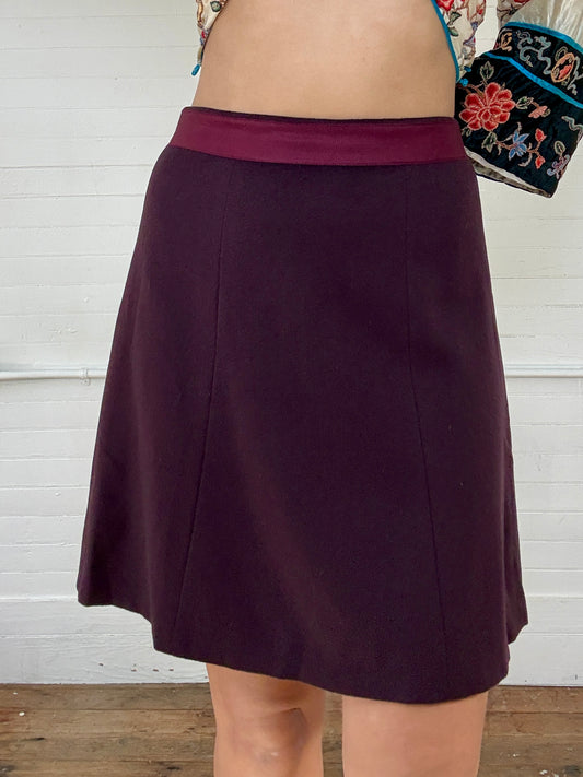 Vintage Brooks Brothers X Loro Piana Doeskin Wool Skirt