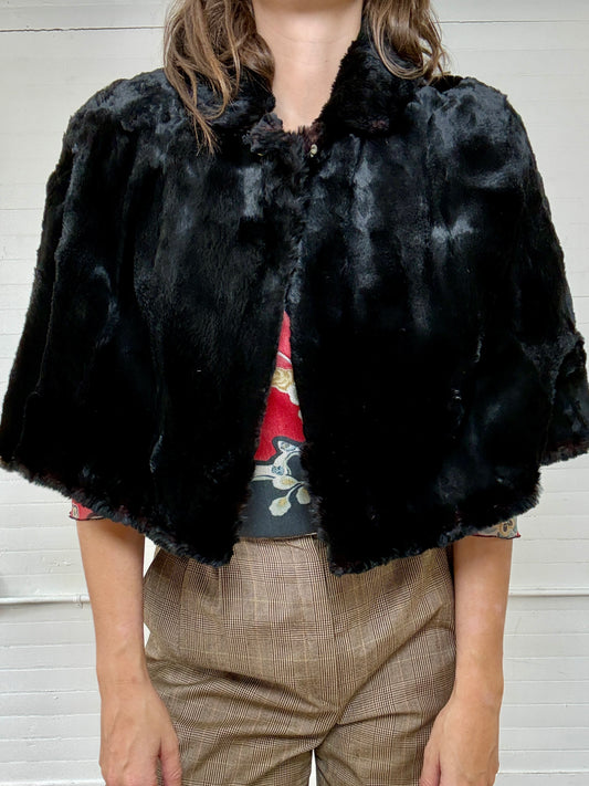 Vintage Mink Fur Capelet