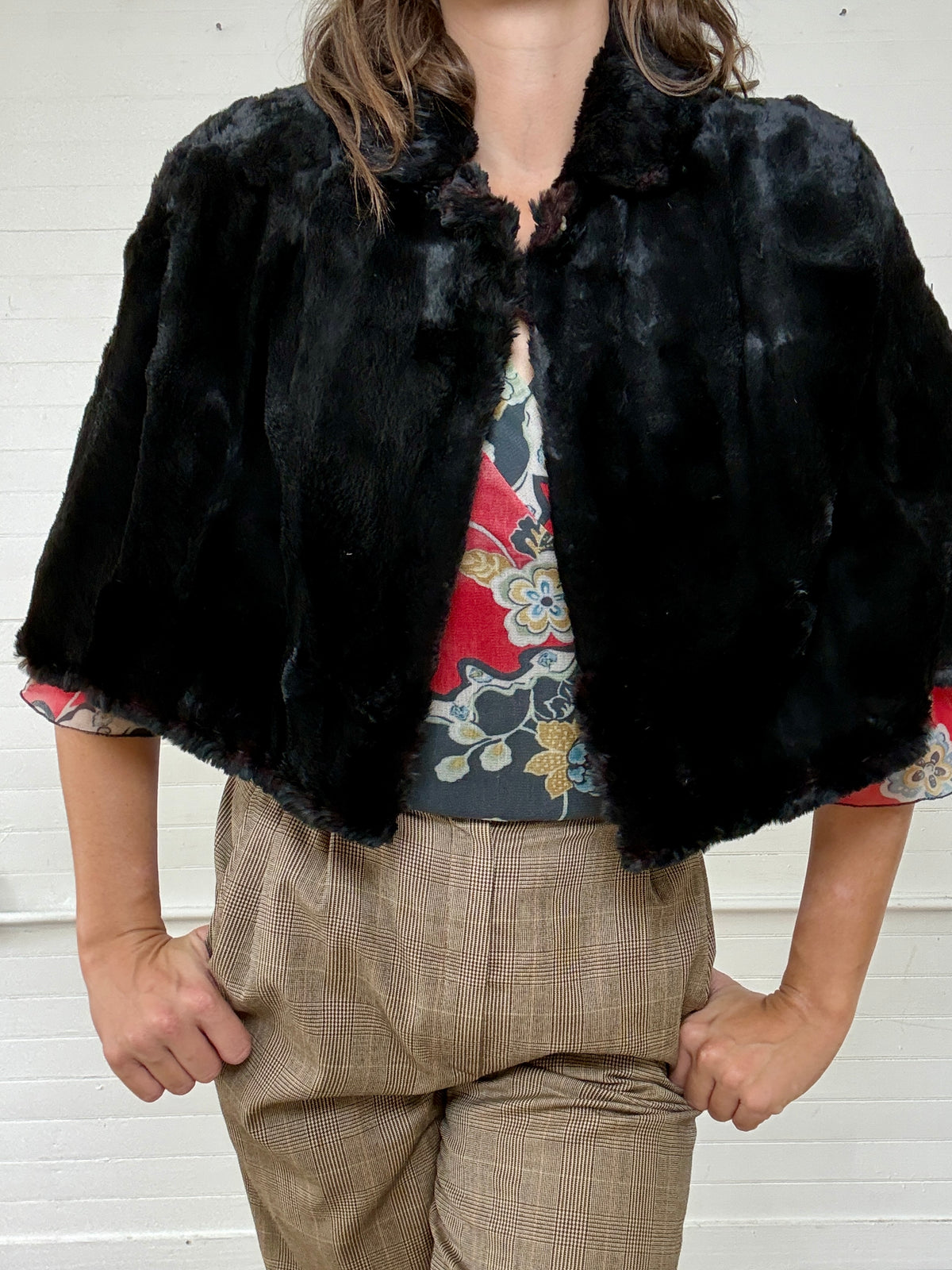 Vintage Mink Fur Capelet
