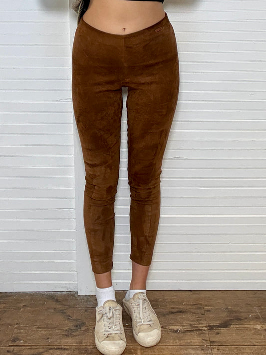 Vintage POLO Ralph Lauren Suede Skinny Pants