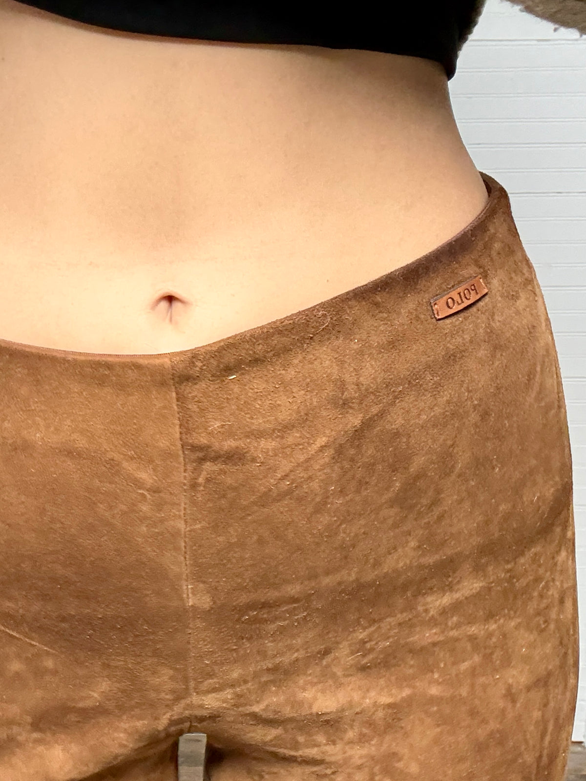 Vintage POLO Ralph Lauren Suede Skinny Pants