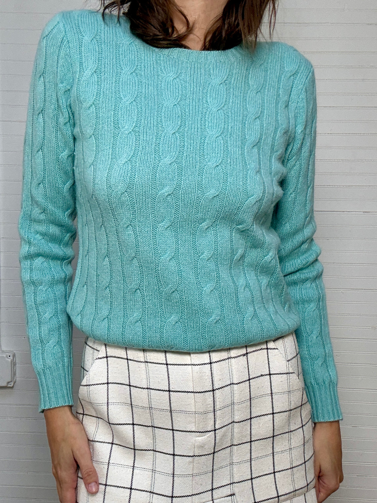 Pre-Loved POLO Ralph Lauren Turquoise Cashmere Sweater