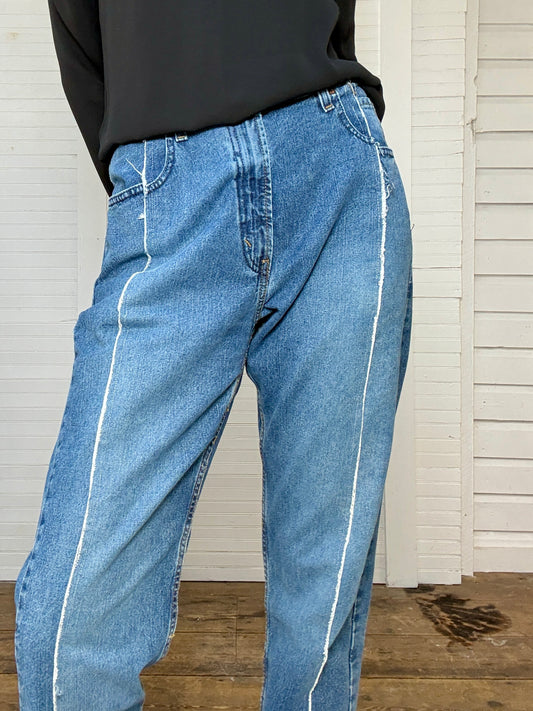 Reworked Vintage Levi's Jeans with Elastic Waistband