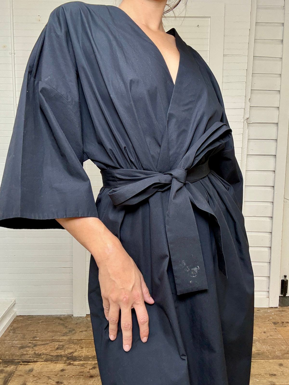 Vintage COS Black Wrap Dress