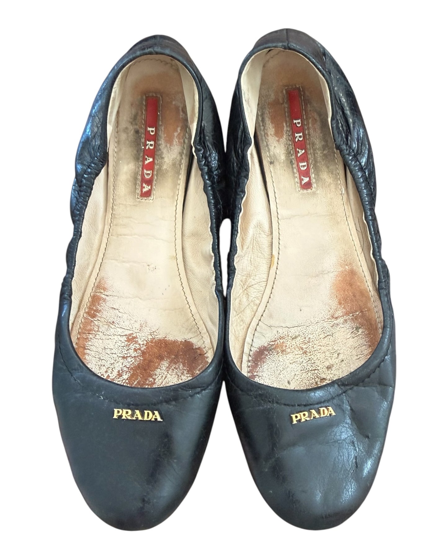 Vintage Prada Black Flats