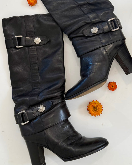 Vintage Coach Leather Boots