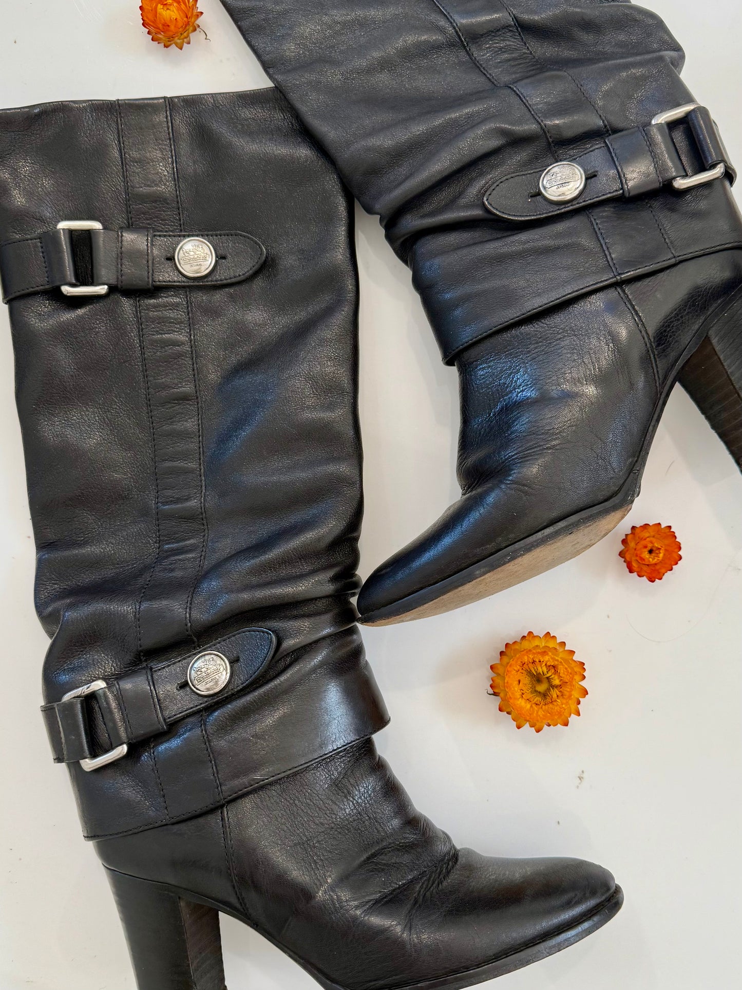 Vintage Coach Leather Boots