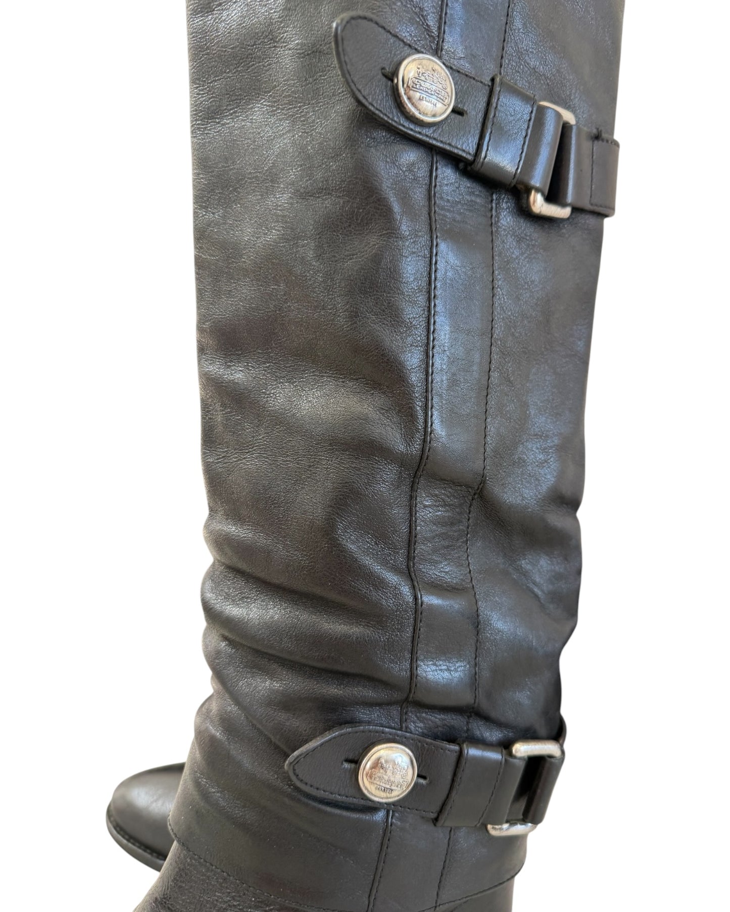 Vintage Coach Leather Boots