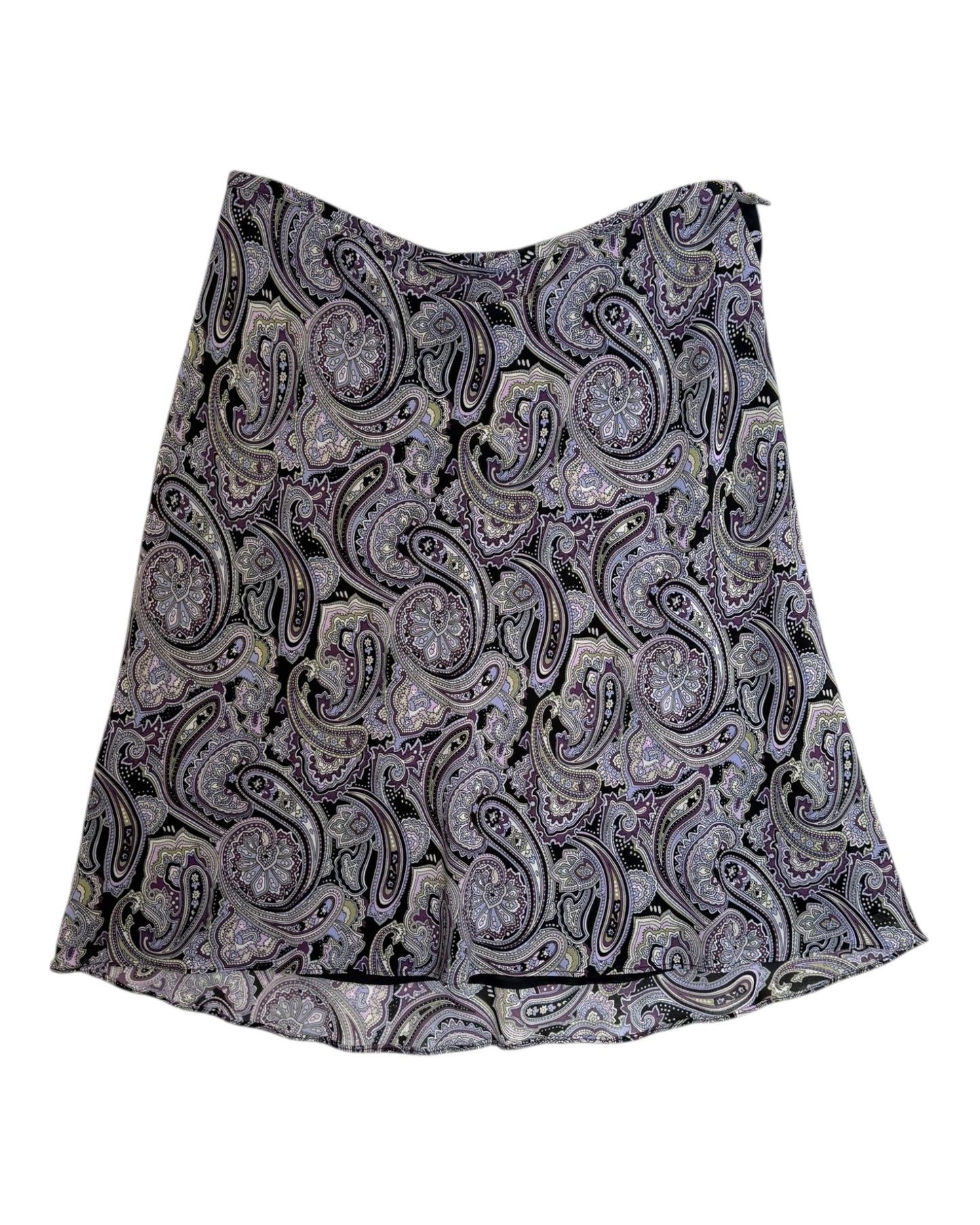 Vintage Purple Paisley Skirt Set