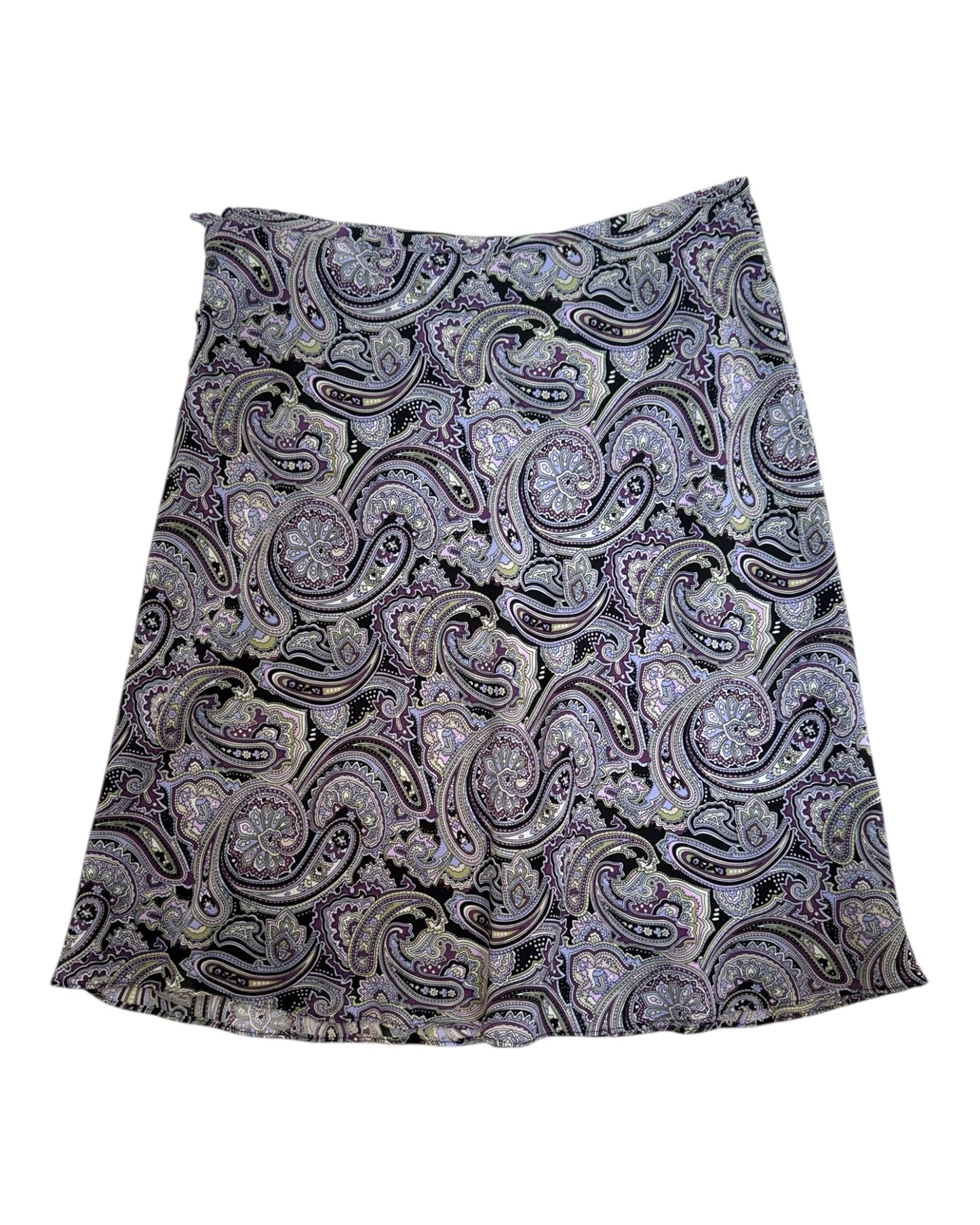 Vintage Purple Paisley Skirt Set