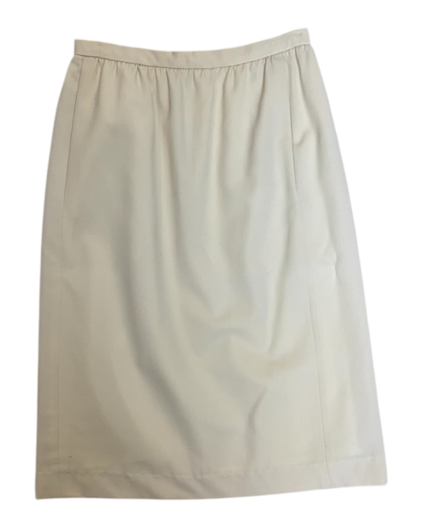 Vintage Halston Pale Yellow Knee-Length Skirt