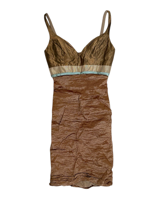 Vintage Nicole Miller Gold Dress