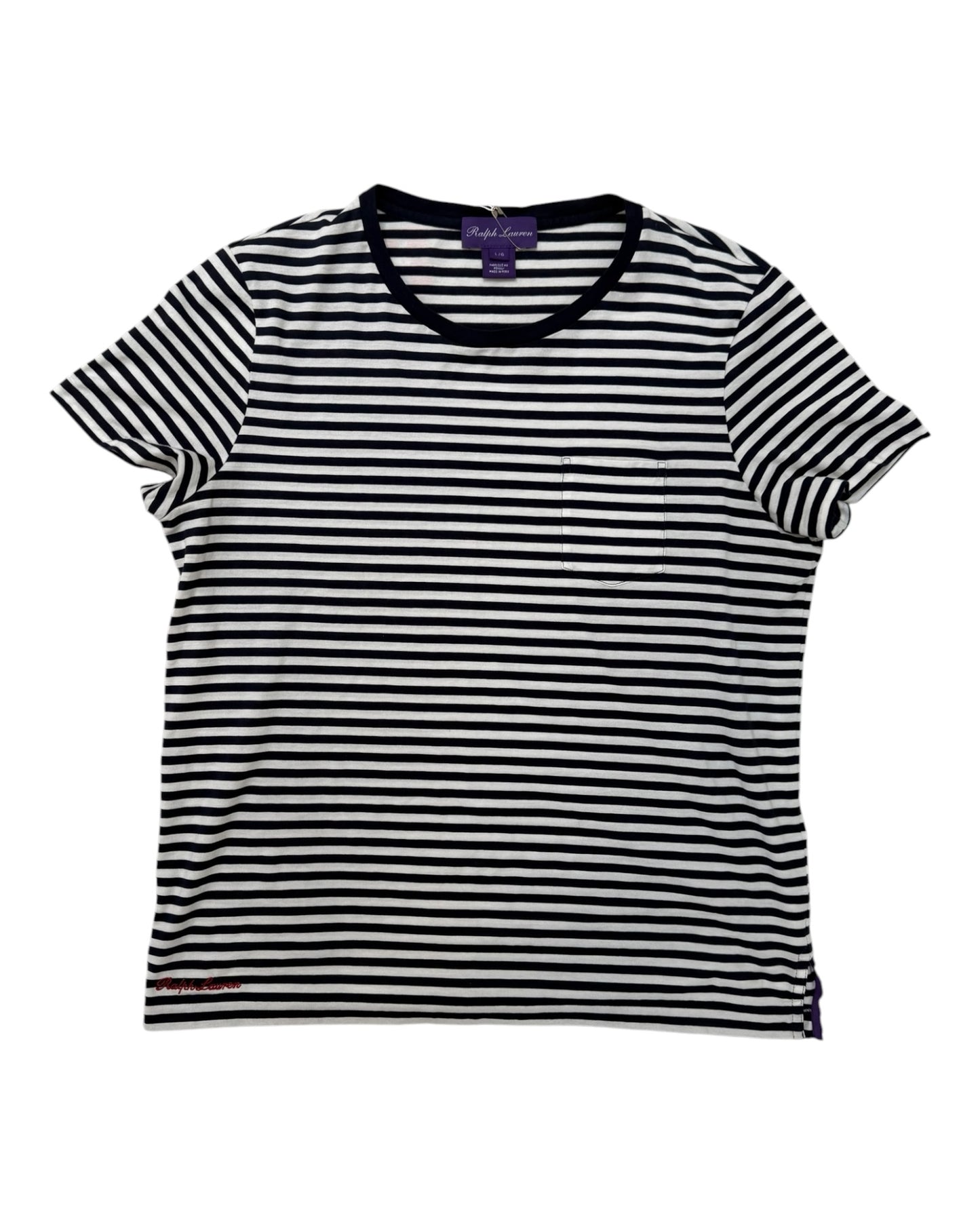 Pre-Loved Ralph Lauren Purple Label Stripe Tee