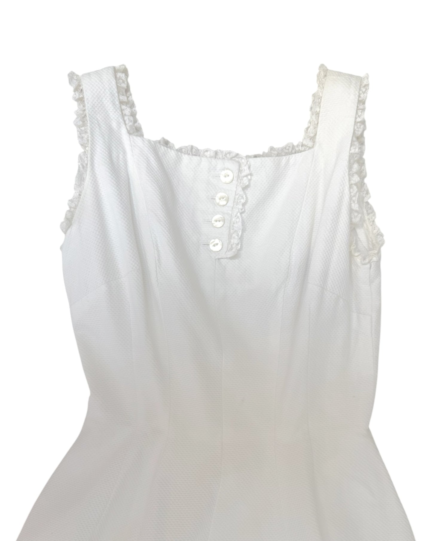 Vintage 1950's Anne Fogarty Cotton A-Line Midi Dress