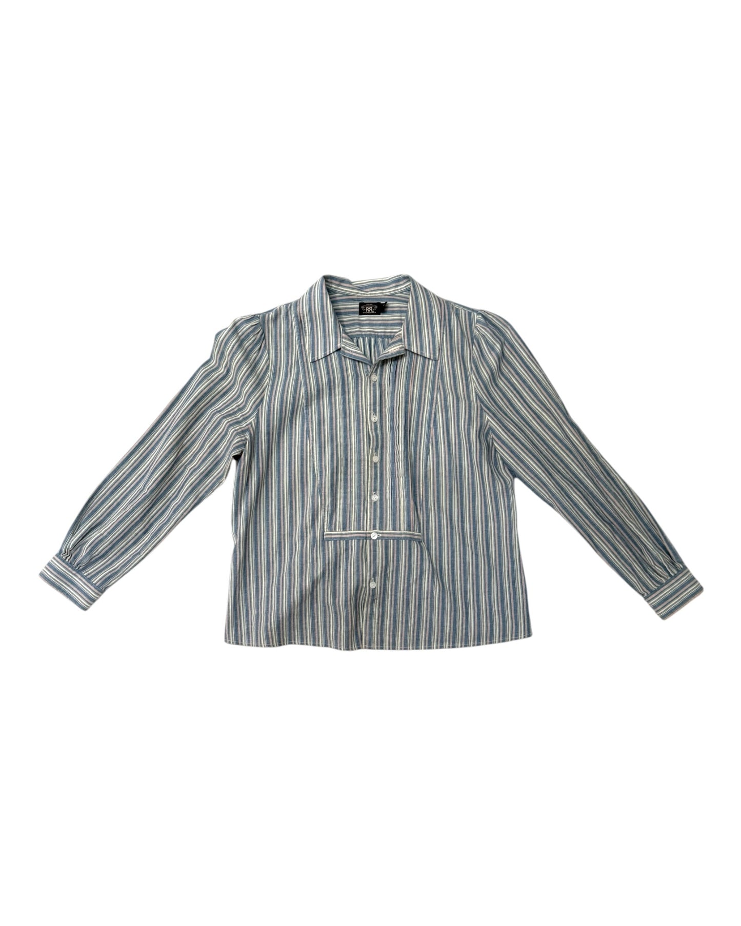 Pre-Loved RRL Ralph Lauren Blue Stripe Top