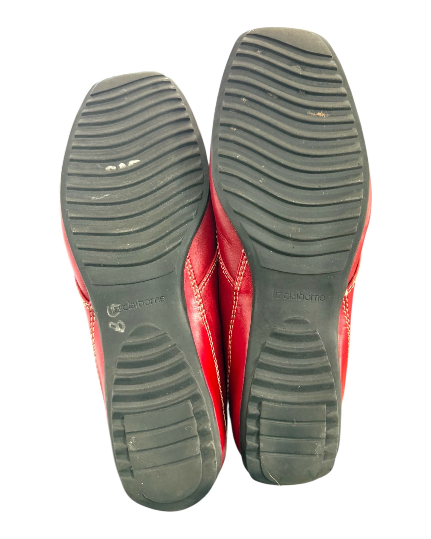 Vintage Red Mary-Jane Sneaker-esque Flats