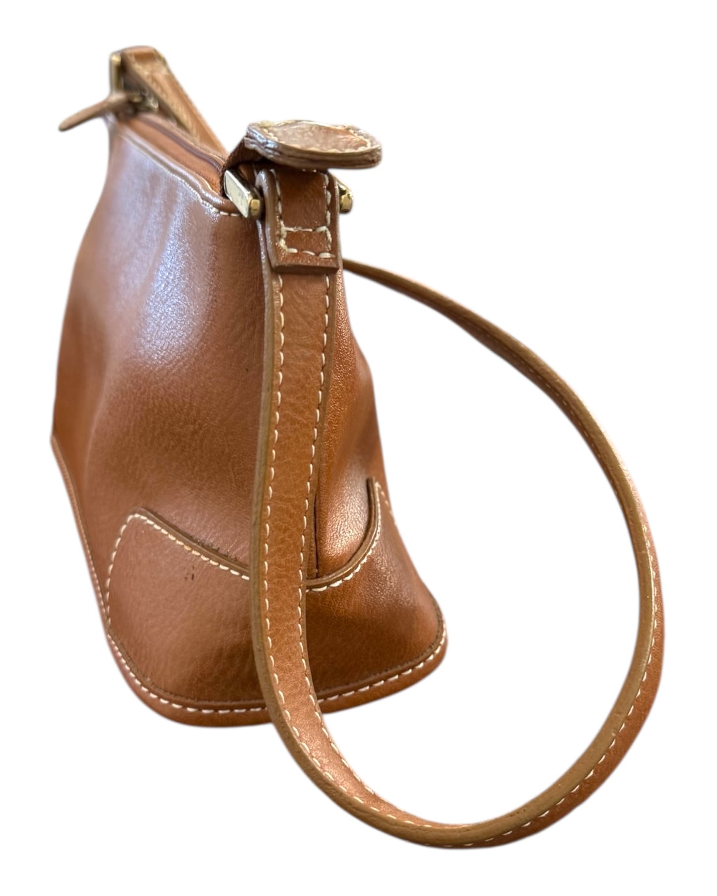 Vintage Brown Leather Small Bag